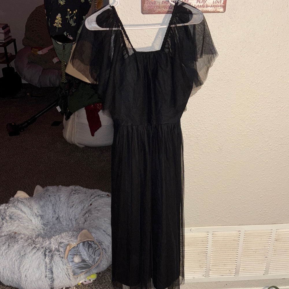 Revelry Black Tulle Dress